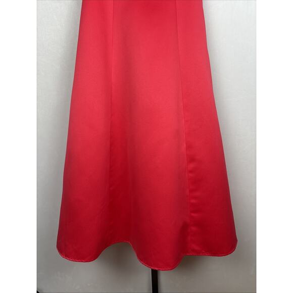 NEW Vintage Betsy & Adam Embroidered Midi Dress Women's 10 Pink Ombre Formal - Picture 3 of 10